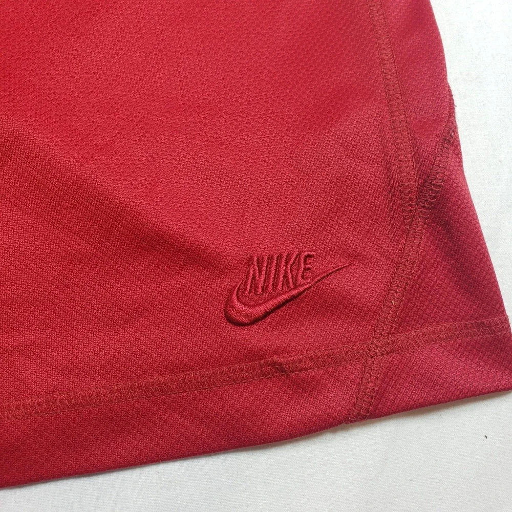 Nike Mens Golf Polo Shirt XL Red‎ Textured 216791-648